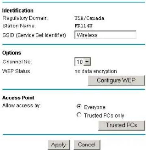NETGEAR CG814M - Wireless Settings - 1
