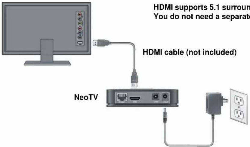 NETGEAR NeoTV NTV200S - Connect to the TV - 1
