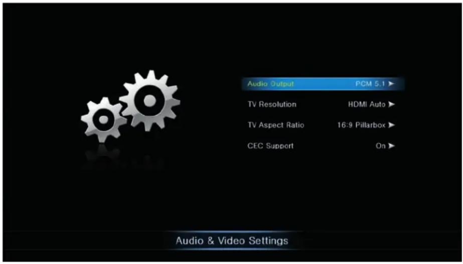 NETGEAR NeoTV NTV200S - Audio & Video Settings - 1