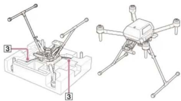 SONY Airpeak S1 - Attaching landing gear - 3