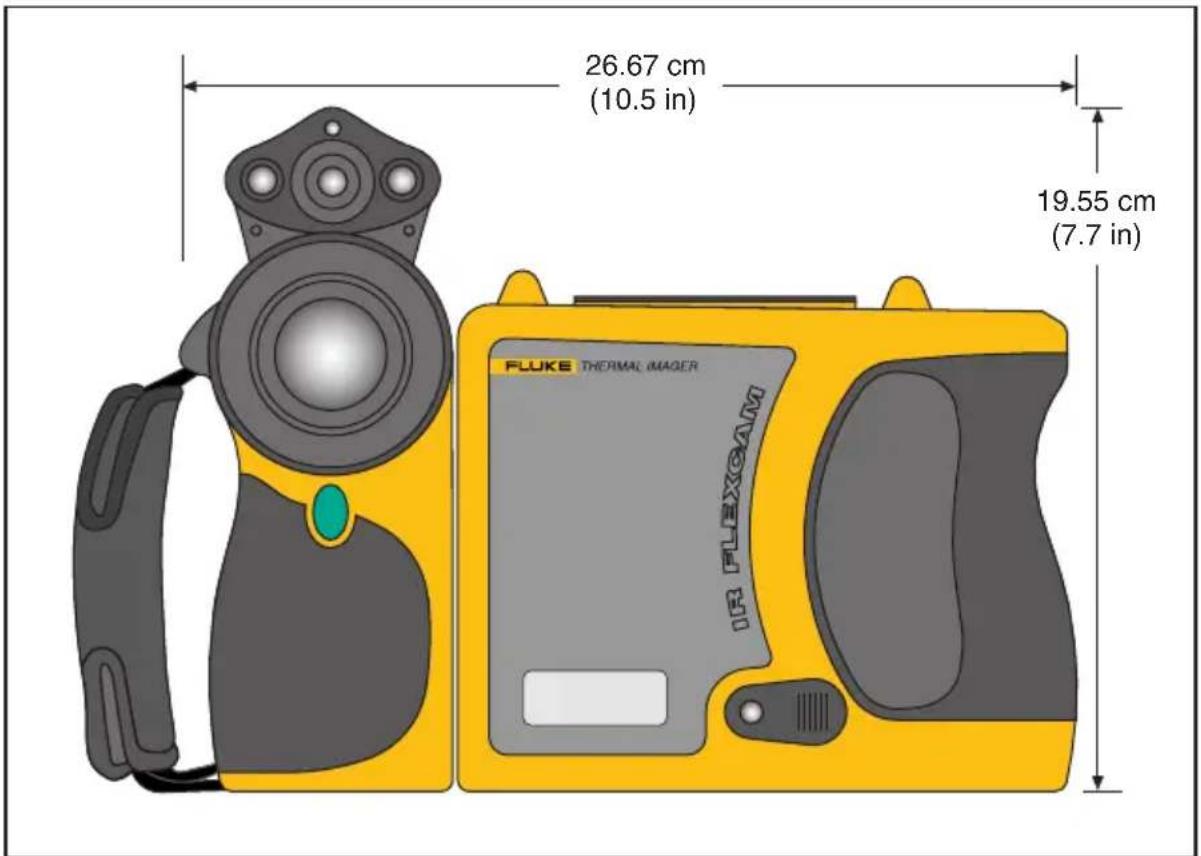 FLUKE TiR3FT - Camera Specifications and Dimensions - 2