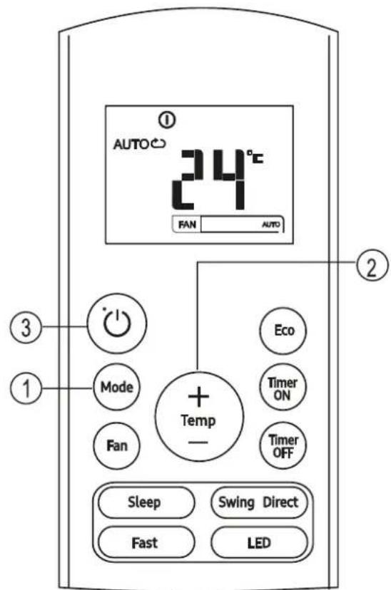 SAMSUNG AR18TYHQASIXSV - How to use the buttons - 1