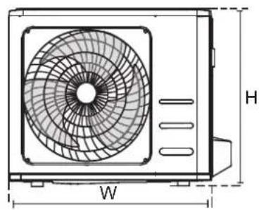 SAMSUNG AR18TYHQASIXSV - UNIT MOUNTING DIMENSIONS - 2