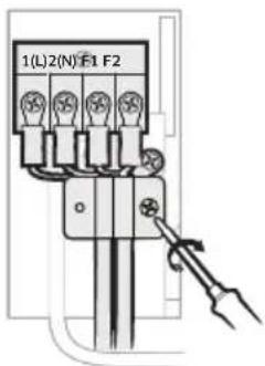 SAMSUNG AR09MSFHRWKNSV - Step 2.1 Connecting the power and communication cables (assembly cable) - 2