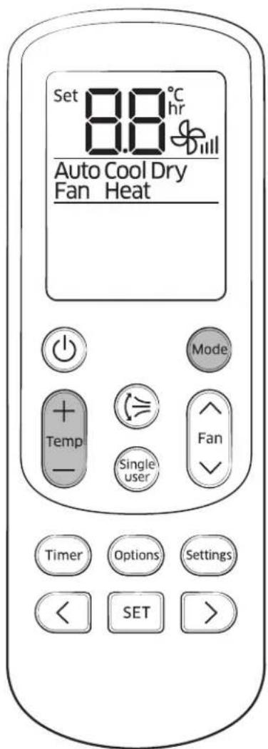 SAMSUNG AR12KCFHDWKNSV - Remote Control Operation - 1