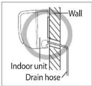 SAMSUNG AR30KSFTAWQNSA - Installing and connecting the drain hose of the indoor unit - 1