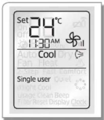 SAMSUNG AR30KSFTAWQNSA - When the air conditioner is operating in Cool/Heat mode; - 2
