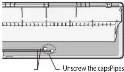SAMSUNG AR30KSFTAWQNSA - Unscrew the caps at the end of each pipe. - 2