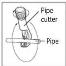 SAMSUNG AR30KSFTAWQNSA - Cutting or extending the pipe - 2