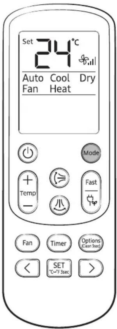 SAMSUNG AR30TXHYCWKXSA - Remote Control Operation - 1