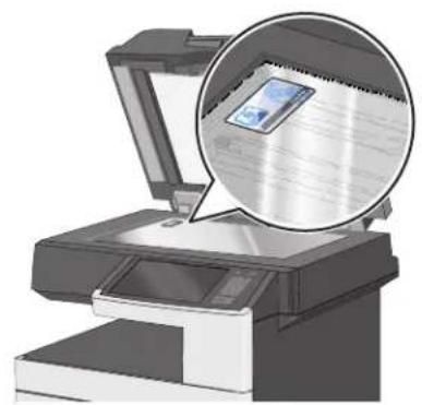 LEXMARK Dental Assistant - Loading cards on the scanner glass - 1