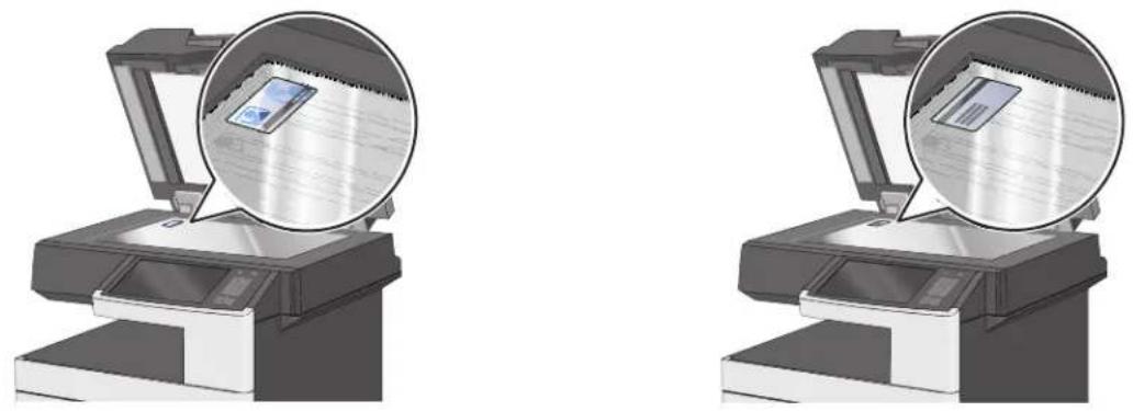LEXMARK Clinical Assistant - Loading cards on the scanner glass - 1