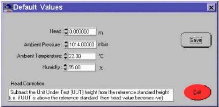 FLUKE P3800 - Setting the Default Values - 1
