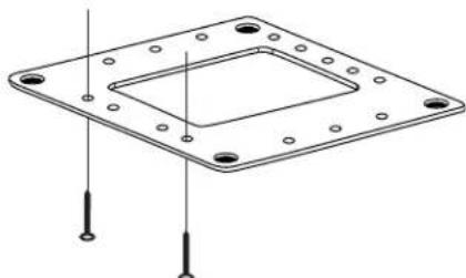 CLARION OHM1575VD - Install the ceiling bracket and cables - 1