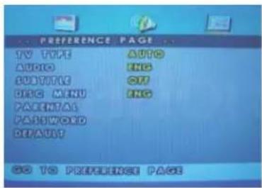 CLARION OHM1575VD - Preference page - 2