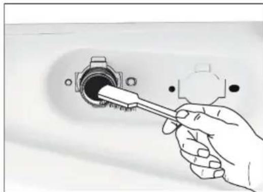 ELECTROLUX EWF1142BDWA - To clean the water inlet filters: - 3