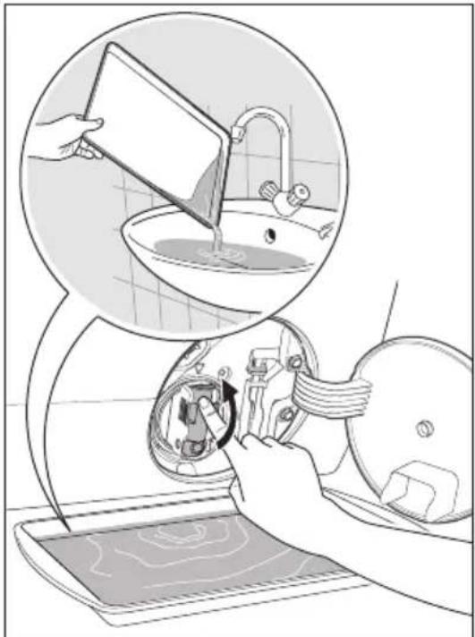 ELECTROLUX EWW1044ADWA - To clean the drain pump: - 4