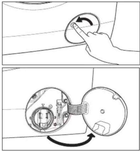 ELECTROLUX EWW1044ADWA - To clean the drain pump: - 1