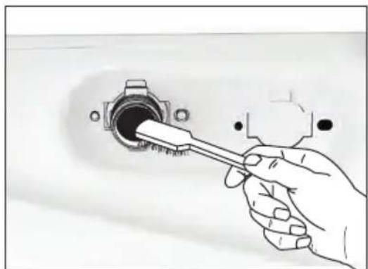 ELECTROLUX EWW1044ADWA - To clean the water inlet filters: - 3