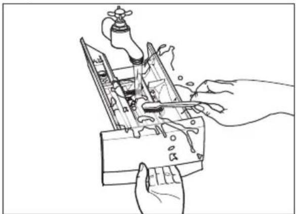 ELECTROLUX EWF1023BEWA - Vệ Sinh Ngăn Đựng Chất Giặt Tẩy - 3