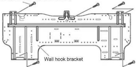 FUJITSU ASGG12CPTB-B - Installing the wall hook bracket - 1