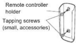 FUJITSU ASGG12CPTB-B - Remote controller holder installation - 1