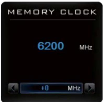 MEMORY CLOCK 6200 MHz +0 MHz