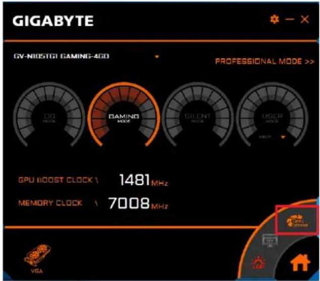 GIGABYTE GV-N1080XTREME WB-8GD - Fan control - 1