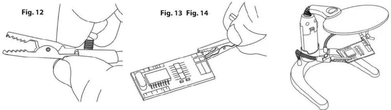 Carson HelpingHands GN-88 - Using Alligator Clips - 1