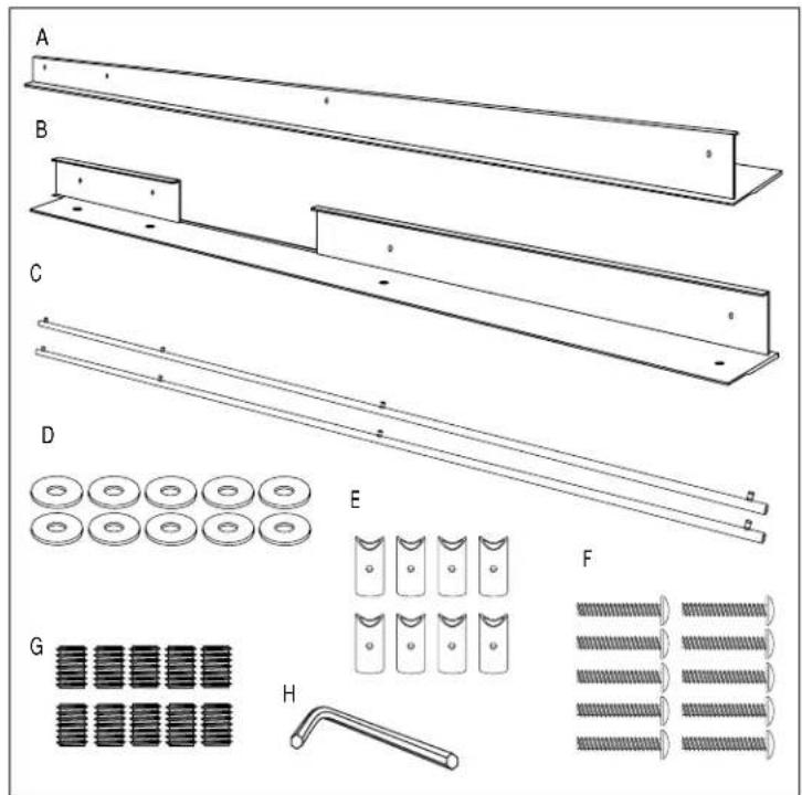 GE ZKT36 - Parts List: - 1