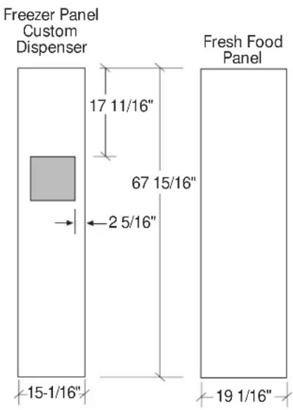 GE ZKT36 - Standard Trim with Panels secured to 1/4" thick backing - 5