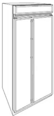 GE ZKT36 - 3/4" thick custom panels—Without trim kits - 3