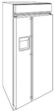 GE ZKT36 - 3/4" thick custom panels—Without trim kits - 5