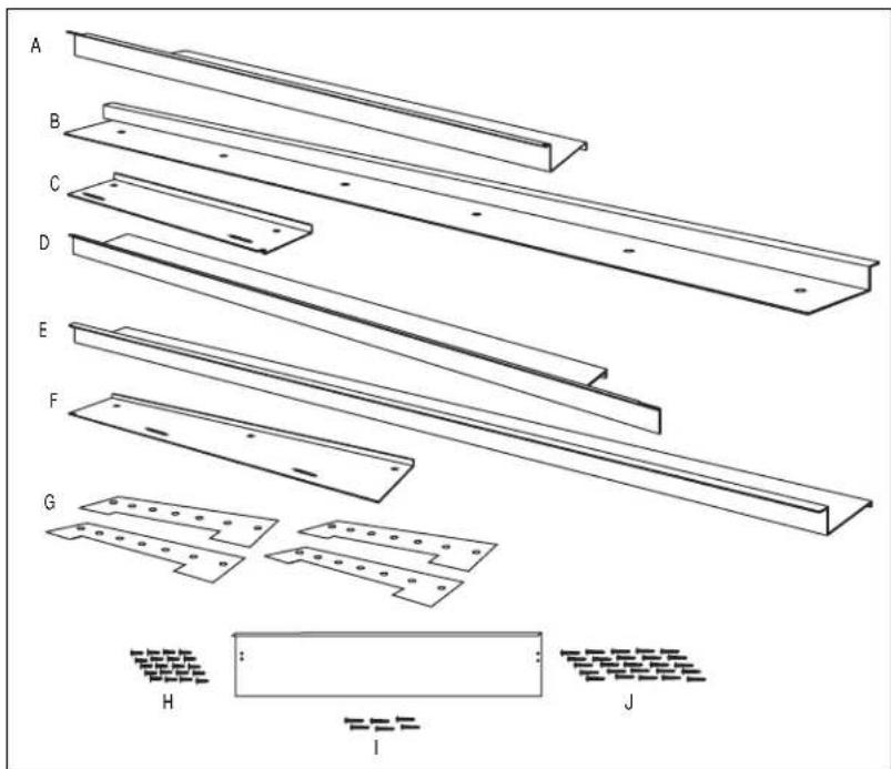 GE ZKT36 - Parts List: - 1