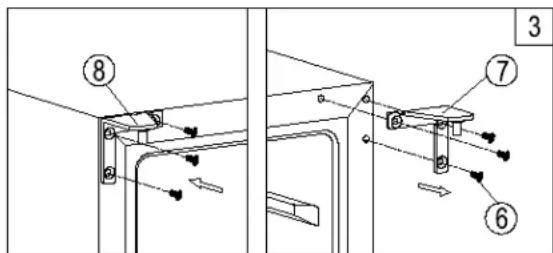 Summit SPR627OSSSHH - REVERSING THE DOOR SWING OF YOUR APPLIANCE - 3