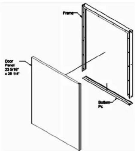 Summit FF67BISSTB - INSTRUCTIONS FOR INTREGRATED FRAME (SUFFIX 'IF') FOR FREESTANDING USE - 1