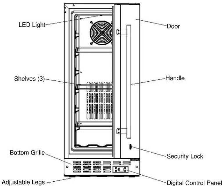 Summit FF64BXSSHH - MODEL SCFF1533B - FROST-FREE FREEZER - 1