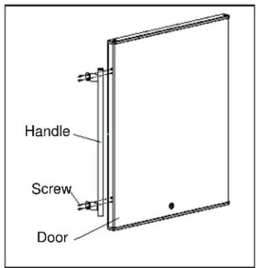 Summit FF64BXSSHH - INSTALLING THE STAINLESS STEEL HANDLE - 1