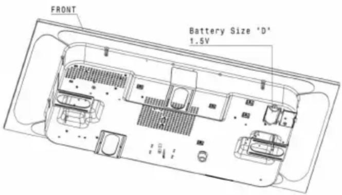 FRONT Battery Size 'D' 1.5V