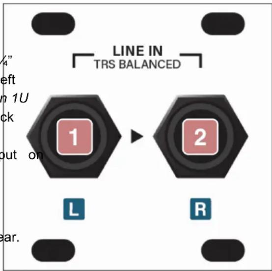 Intellijel Stereo Line In 1U - LINE IN (L) - 1