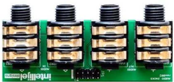 Intellijel Stereo Line In 1U - Connecting a Stereo Line In 1U to the 14 " Jacks on a 7U Case - 1
