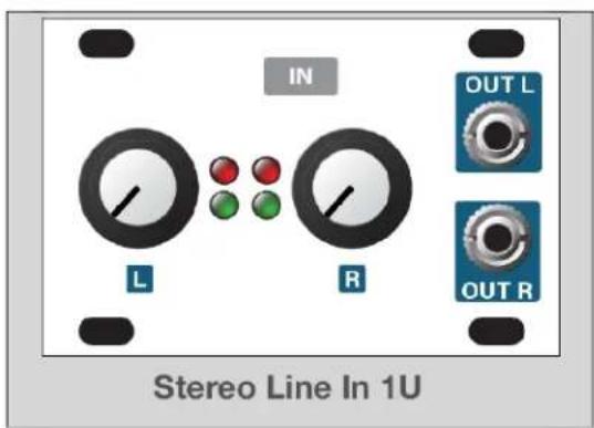 Intellijel Stereo Line In 1U - Stereo Line In 1U System - 1