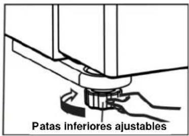 Patas inferiores ajustables