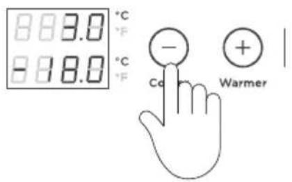 Fisher & Paykel RS6121FRJK2 - Adjusting the temperature - 2