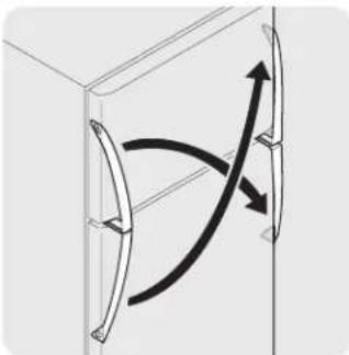 KELVINATOR MRTG23V7RW - TO ATTACH REFRIGERATOR HANDLE: - 1
