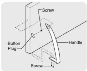 KELVINATOR MRTG23V7RW - TO ATTACH FREEZER HANDLE: - 1
