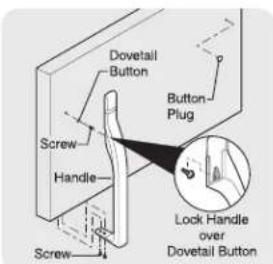 KELVINATOR MRTG23V7RW - to remove freezer Handle: - 1