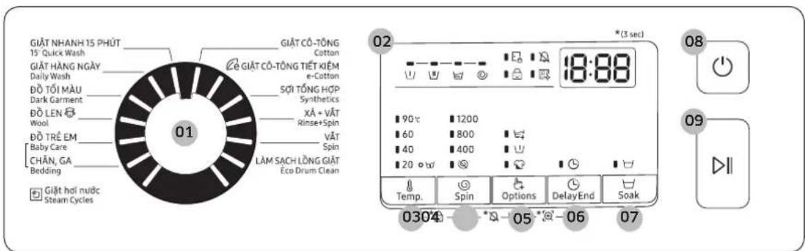SAMSUNG WW85J42G0BX - Vận hành - 1