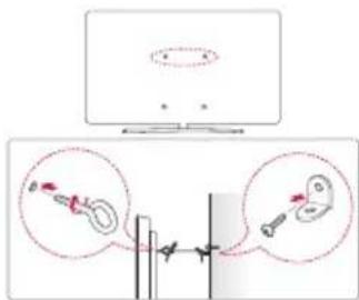 LG 75UJ675Y - Securing the TV to a wall - 1