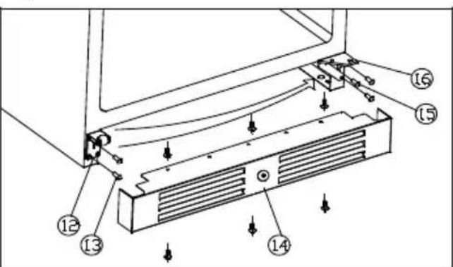 Caple WF1553 - HOW TO CHANGE THE DOOR OPENING - 4